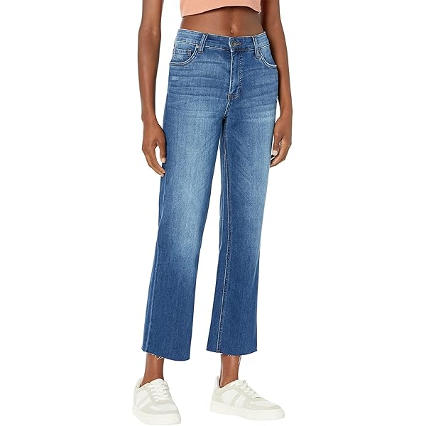 KUT from the Kloth Kelsey High-Rise Fab AB Ankle Flare in